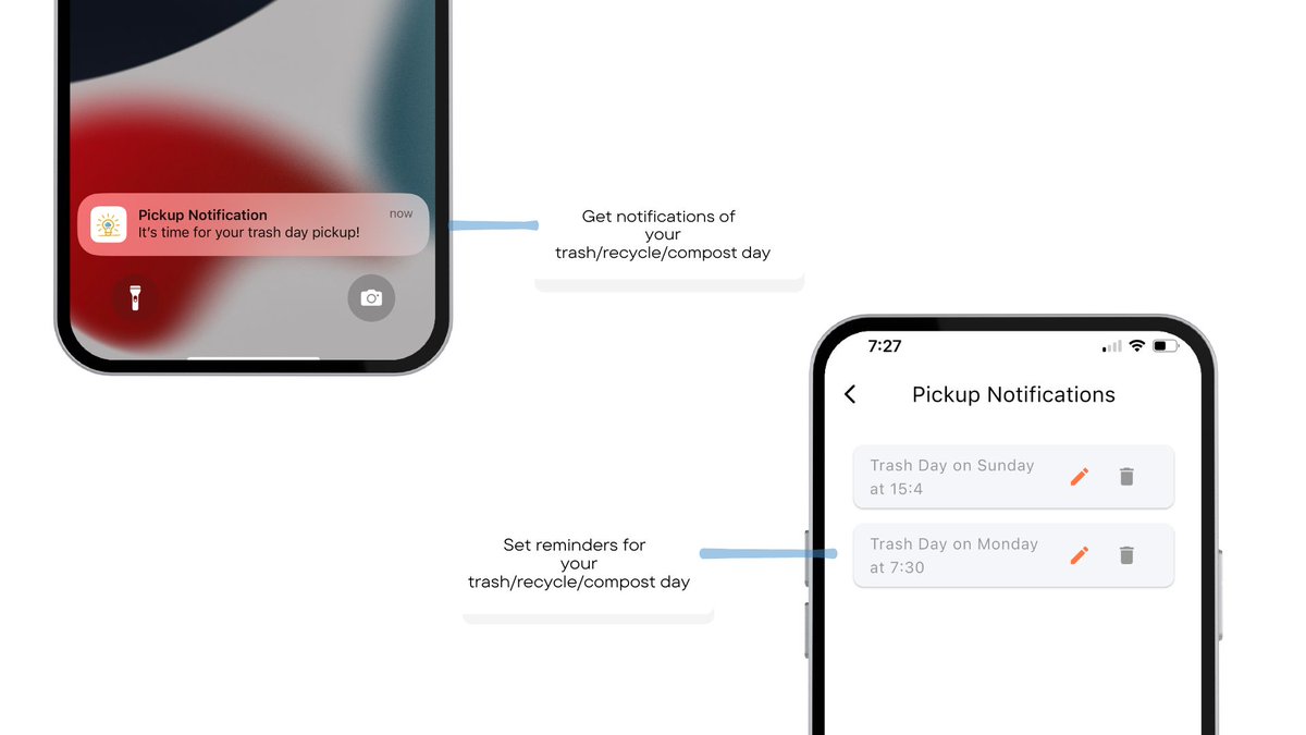 Receive reminders for your trash, recycling, and compost days with Deep Waste. 

dwaste.live