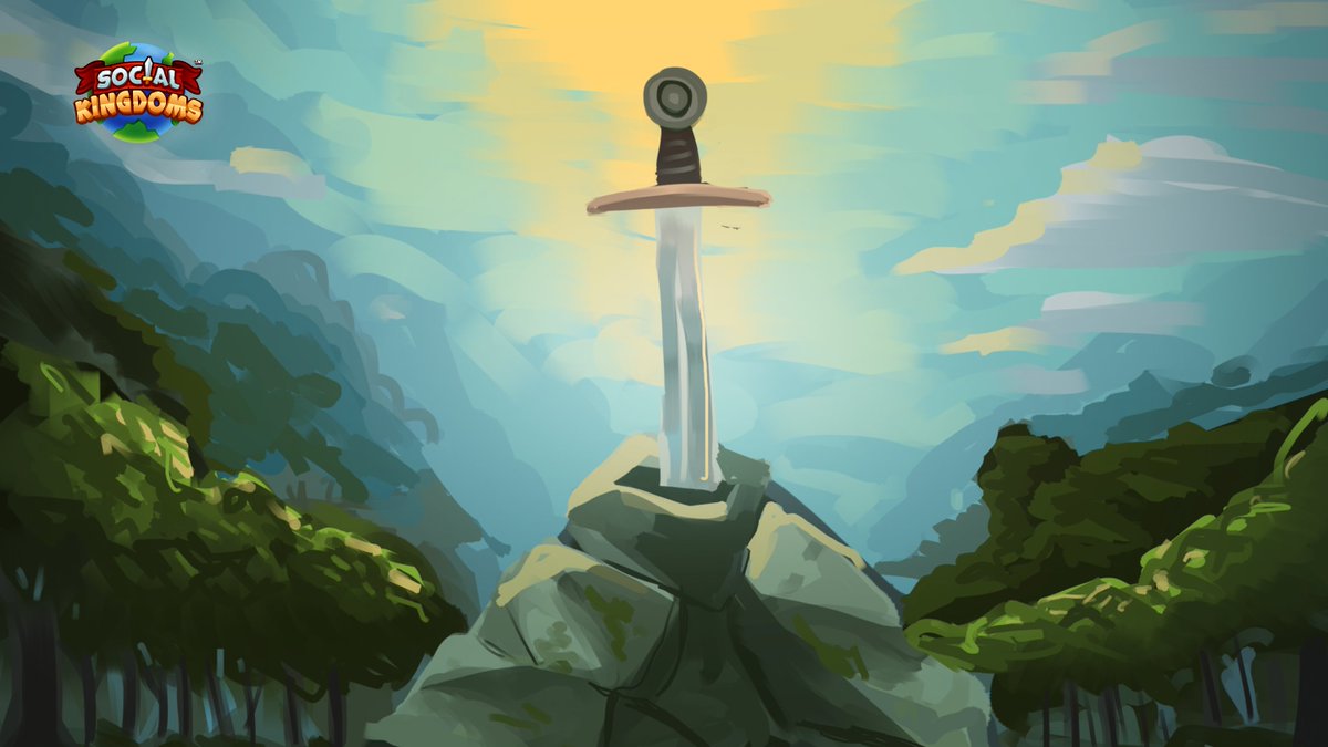 SocialKingdoms_'s tweet photo. Legend has it that whoever can remove the sword from the stone is the true heir to the throne. Will you be the one to do it? https://t.co/Ojrj5WqI9b