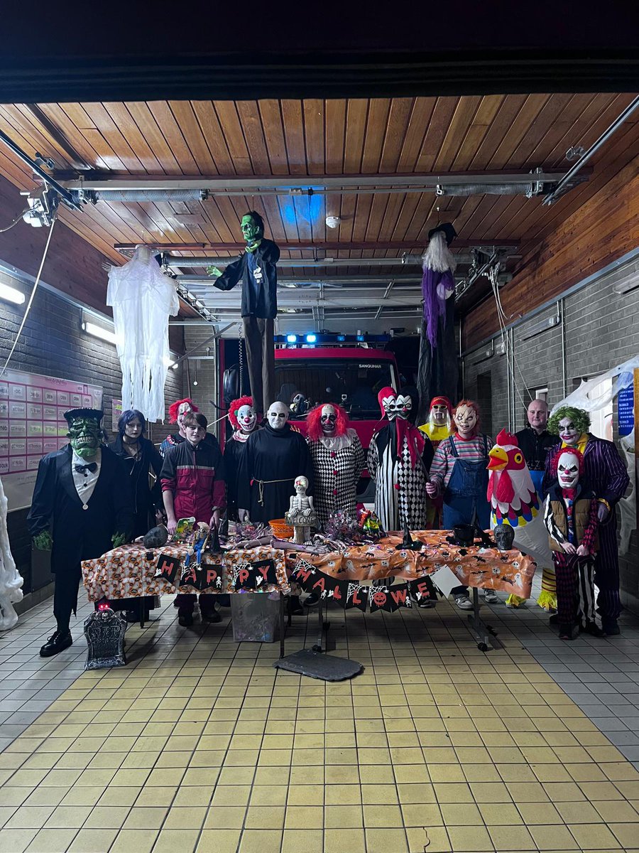scotfire_DG's tweet photo. 🎃 SANQHUAR Station was open to the local community for Halloween this evening, with over 200 children attending! 

Thank you to everyone who came along - it was great to see all your spooky costumes! 🚒 https://t.co/6GQQjmty51