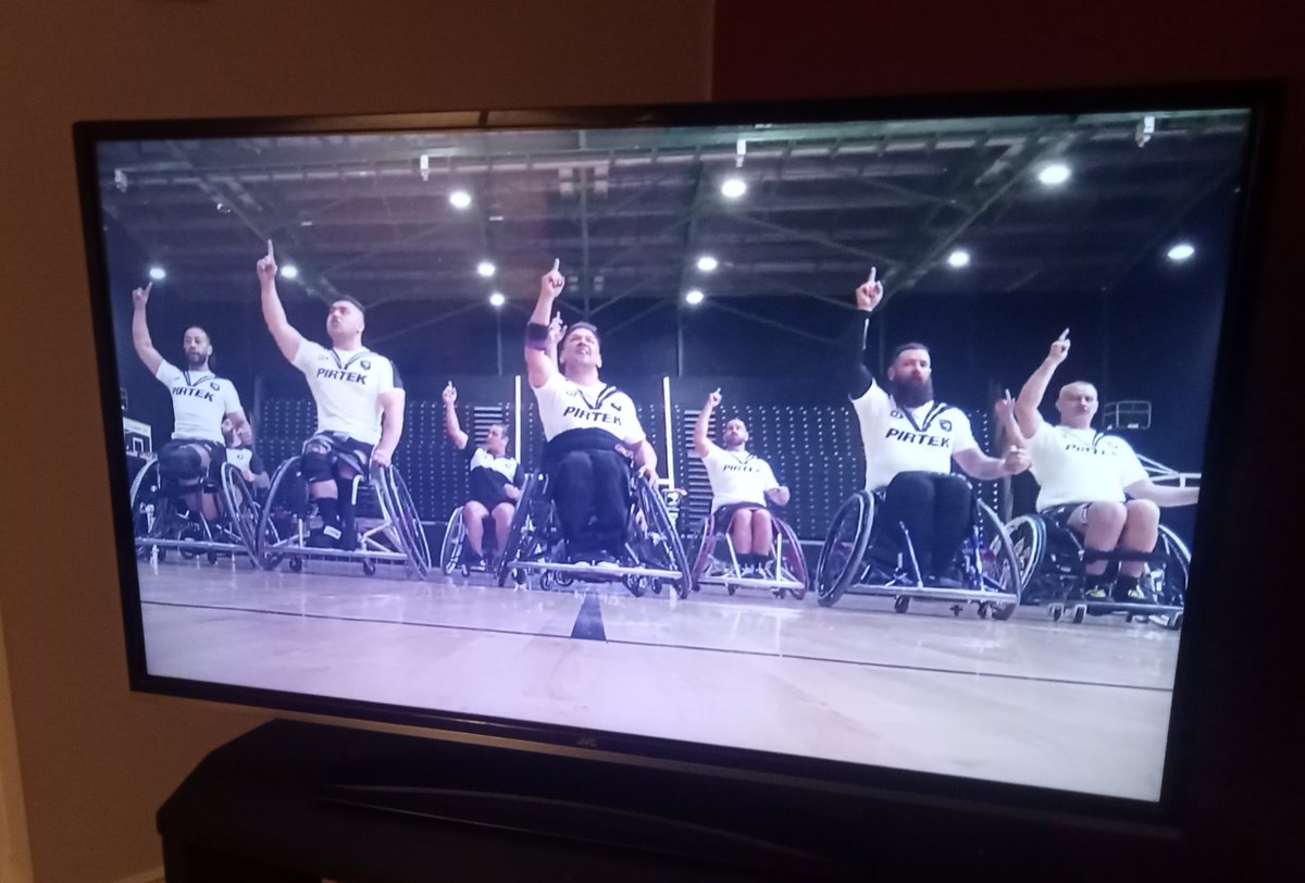 The very first Wheel Kiwis haka, special moment for wheelchair #rugbyleague