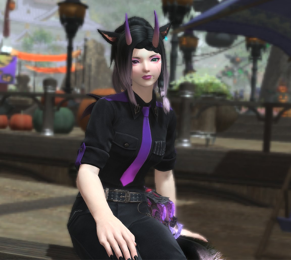 ado_lolly's tweet photo. oh no i'm a bad OC owner, i completely forgot Freya's birthday today :O

i wanted to make something for her but didnt't have time so have her Halloween glam for the occasion as an apology :')

#ffxiv #warrioroflight #gpose https://t.co/gOL3bF8CwF