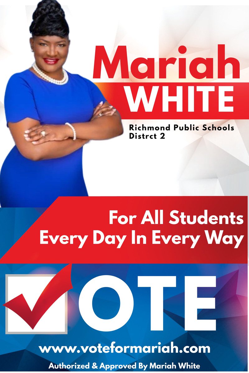 Let’s get out and vote on November 5! 

Your vote counts!
Your voice matters! 

#RVA #RichmondPublicSchools