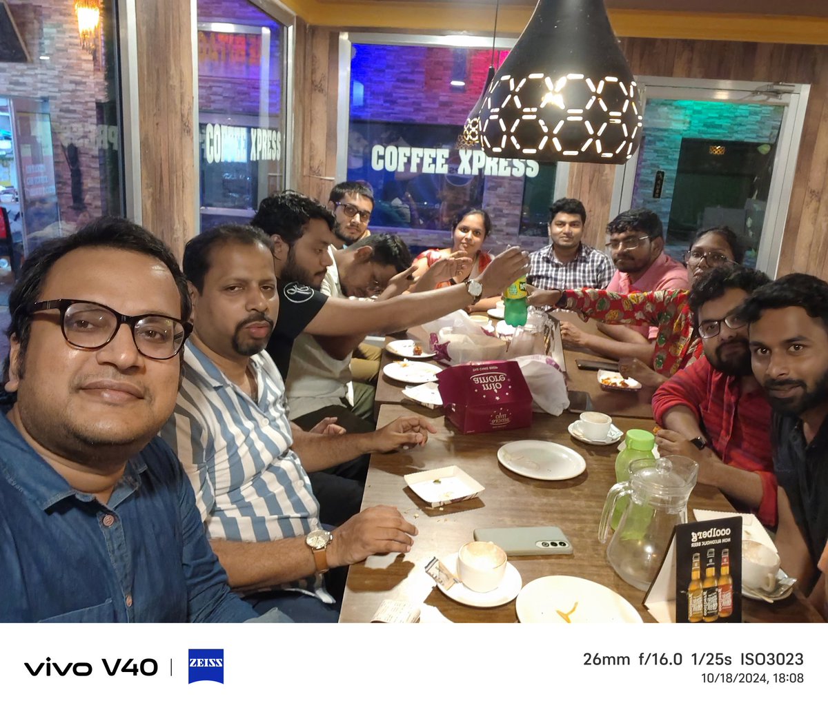 sabyasachi_uni's tweet photo. Thanks to my PhD supervisor #ProfSonjoyMajumder for his lovely treat to our #AMQI lab members at the #CoffeeXpress, #IITKGP .
#SabyasachiMukhopadhyay #PhDResearchScholar #CHANAKYAPhDFellow #CCDS @IITKgp #HAAIProgramAdministrator #TeachingAssistant #AI4ICPS https://t.co/jWrPAqd9KS