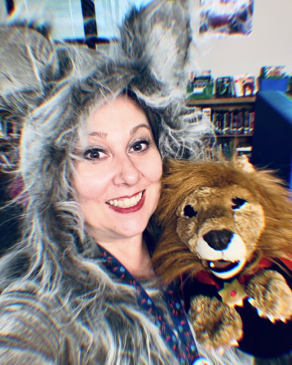 Happy Halloween from the Big Bad Wolf and the Library Lion!