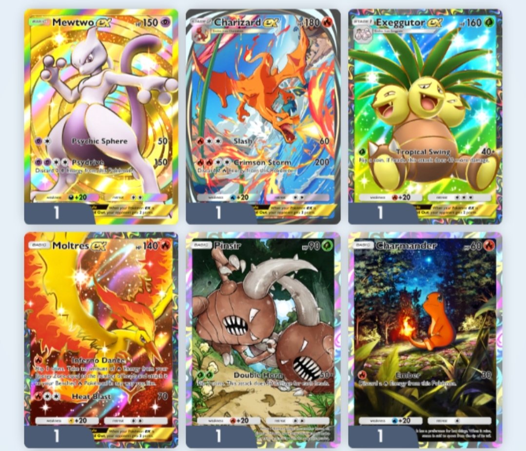 Fardreamer101's tweet photo. #PokemonTCGPocket day two update some decent pulls again today, Add me as a friend 9489228022559484 https://t.co/wkCKiYro5w