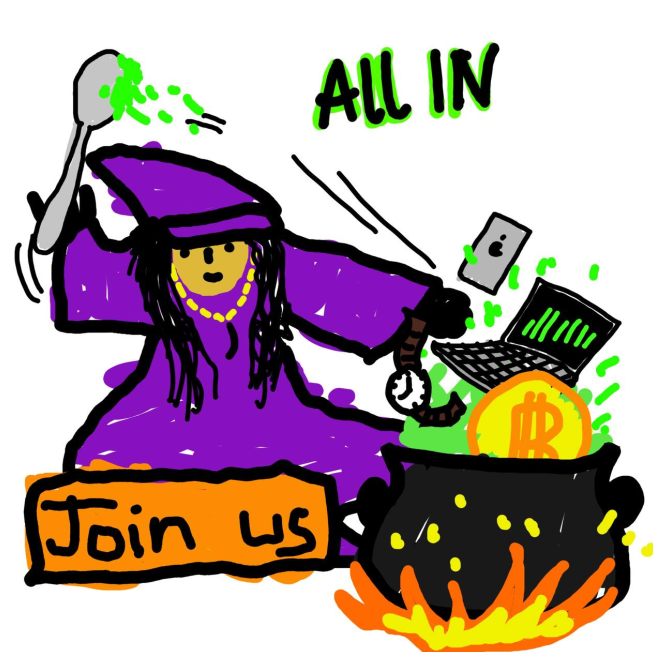 Our wives Bitcoin Witches have come to the blockchain just in time for our wedding!

<a href="/BitcoinWitches/">Bitcoin Witches</a> is our new collection from <a href="/bitcoinwizardry/">The Bitcoin Wizard</a>, every Wizard needs a Witch!

Will you be coming to our wedding? Make sure to follow <a href="/BitcoinWitches/">Bitcoin Witches</a> for the invite

Happy Halloween!🧙‍♀️