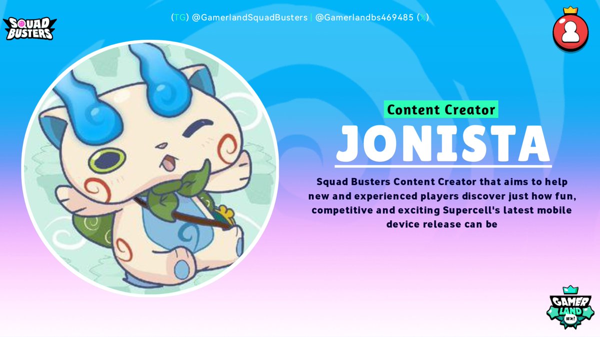 GamerlandMedia's tweet photo. ⚡️⚡️OFFICIAL: @Jonista03 on the interview! Yes, get ready for many episodes and announcements from Squad Busters in November! This is just the beginning🔥
📅Interview date: 9th November
#SquadBusters #InterviewAnnouncement https://t.co/myPm2lljs2