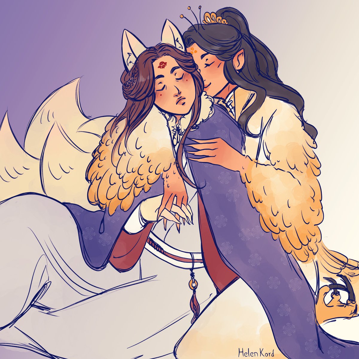 Happy halloween from the snow fox and the mighty phoenix (chicken) 🎃🦊🦚

#Peerless #Wushuang #无双 #FengCui #halloween2024