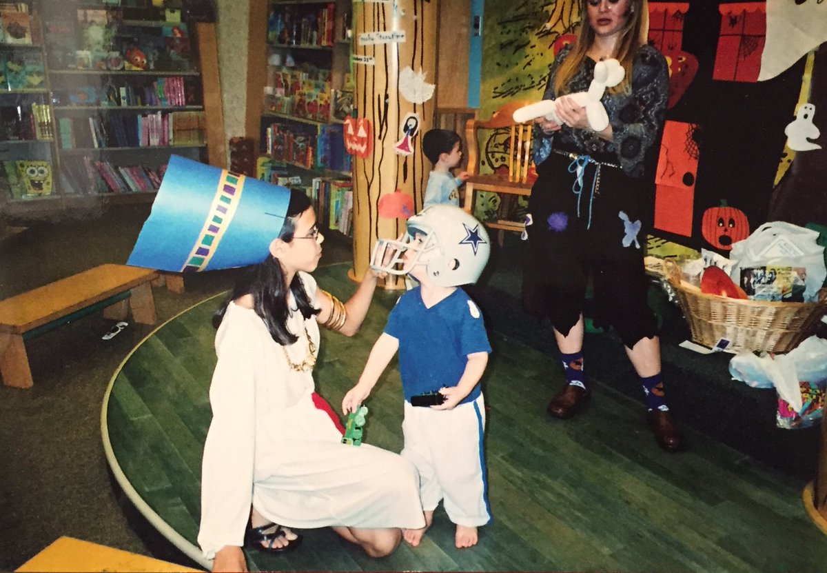 I don’t really dress up for Halloween anymore because nothing can top the homemade Queen Nefertiti costume I made when I was 12