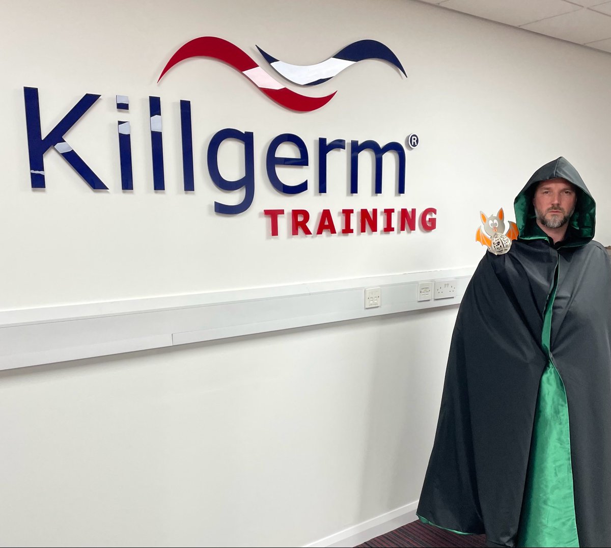 Head of Technical Department, Dr Matthew Davies got into the Spooky Season Spirit today!

The Bat Awareness for Pest Controllers course took place Live via Teams and Barny the Bat even attended to make sure everything was in order!

#killgerm #halloween #killgermtraining