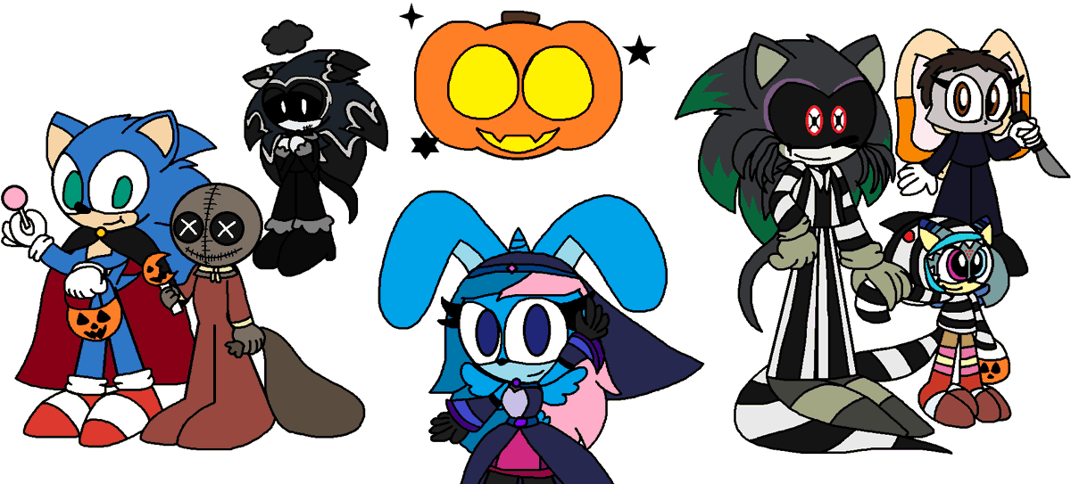 RFandom12's tweet image. The Final Halloween Themed Drawing to celebrate the special day, I had a lot of fun with this year's projects I've made, same for the Inktober activity

The Trick R Treat x Sonic Movie comic is almost done, &amp;amp; if anyone's birthday is on Halloween, Happy birthday to them all