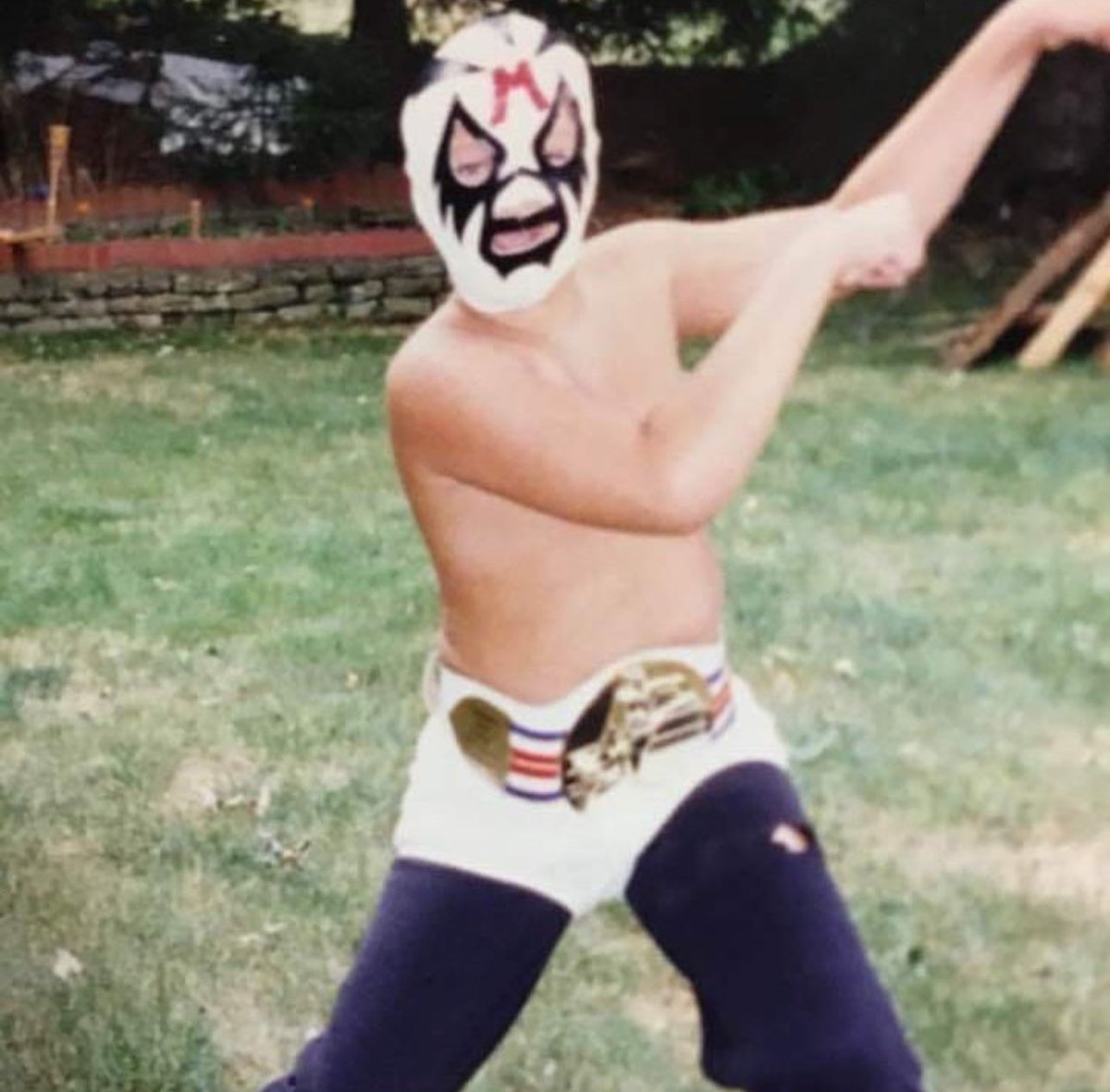 RealSamAdonis's tweet photo. Happy Halloween from 9 Year Old Sam Adonis aka Mil Mascaras!
#LearningLucha
@HeyHeyItsConrad
@adfreeshows https://t.co/ZFZljhOYNg
