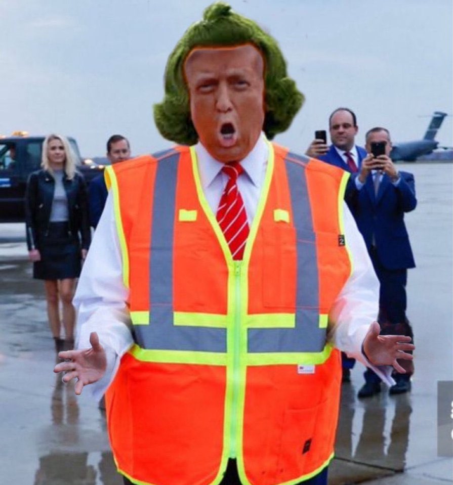 Brain1972's tweet image. 🎵 Oompa-Loompa, trumpity-dee — if you are wise you’ll listen to me.  Oompa-Loompa, trumpity-doo — don’t vote for the man who tried to stage a coup.  🎵