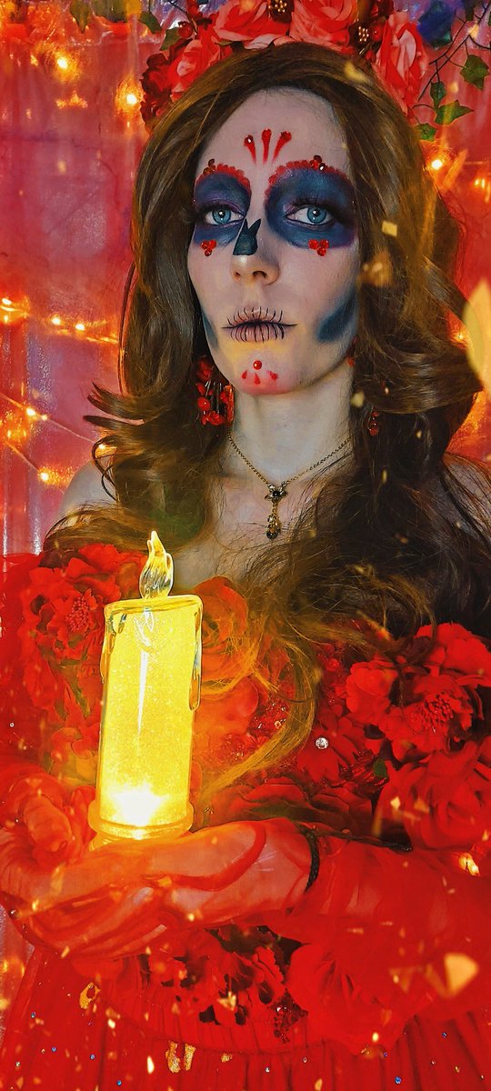 DollCille's tweet photo. 🌹Day of the dead🌹

Happy Halloween!🧡🎃🧡
This year I did Catrina makeup and I will admit I didn't think it would turn out well but as they say trust the process. Had a good time out today hope yours are too

#DayofTheDead #CatrinaMakeup  #DiaDeMuertos #Halloween    #Makeup https://t.co/WgqyIQlT0U