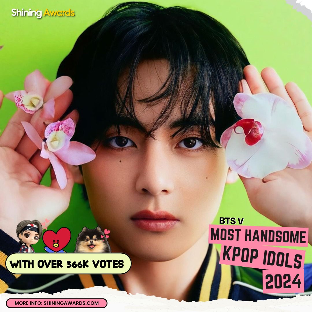 Shining_Awards's tweet photo. Congratulations to BTS V as The Winner of Most Handsome Kpop Idols 2024 🥳❤️
📌More Info:
https://t.co/VbZe2Yp6hZ
#shiningawards #kpopvote #votekpop #bts #army #btsarmy #btsv #kimtaehyung #taehyung #vbts #layover #vfriends #thv
