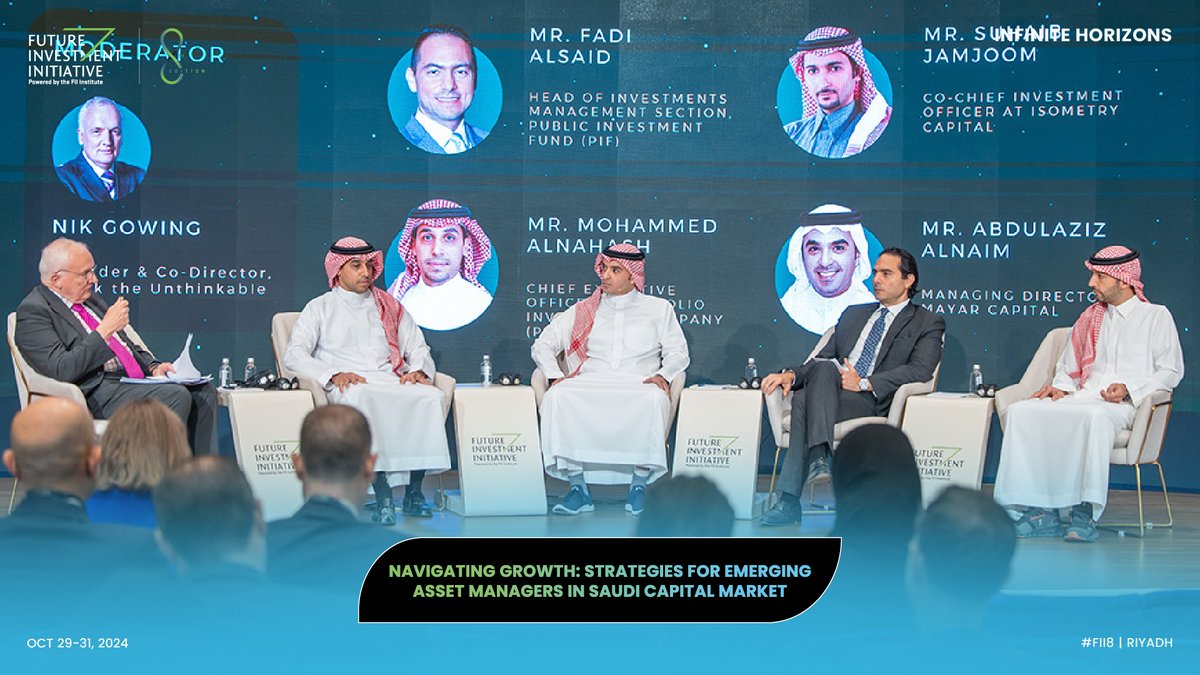FII_Institute1's tweet photo. Join #FII8 and learn how emerging asset managers navigate regulations, capitalize on inefficiencies, and build strong client relationships in the Saudi capital market landscape. https://t.co/rS5uFzOuFr https://t.co/YNmnf8jwmr