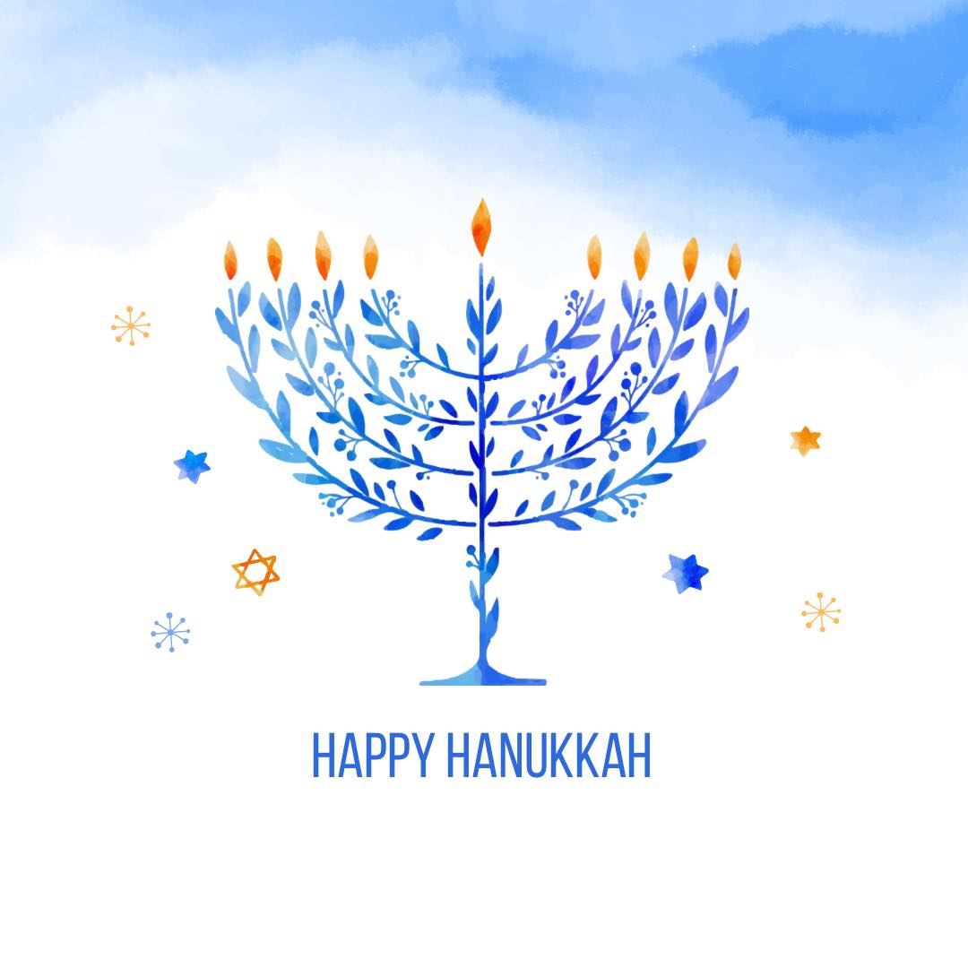 Happy Hanukkah! May this season of lights bring warmth, joy, and love to you and your loved ones. Wishing you eight days filled with hope, happiness, and celebration.

#Hanukkah
