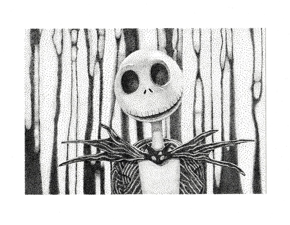 mushrine's tweet photo. Jack Skellington en dot 🕸️ https://t.co/vzBnJTjLcn