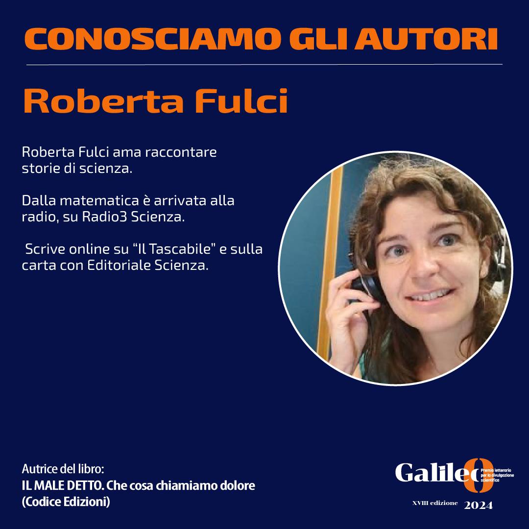 Codice Edizioni (@codice_edizioni) on Twitter photo Giovedì 7 alle 17:30 ci sarà la presentazione del libro IL MALE DETTO di <a href="/robertafulci/">Roberta Fulci</a>, assieme agli altri quattro finalisti, in occasione della finale del #PremioGalileo,in attesa della cerimonia di premiazione del 8/11 alle 18:00 in Aula Magna dell’Università di Padova. Giovedì 7 alle 17:30 ci sarà la presentazione del libro IL MALE DETTO di <a href="/robertafulci/">Roberta Fulci</a>, assieme agli altri quattro finalisti, in occasione della finale del #PremioGalileo,in attesa della cerimonia di premiazione del 8/11 alle 18:00 in Aula Magna dell’Università di Padova.