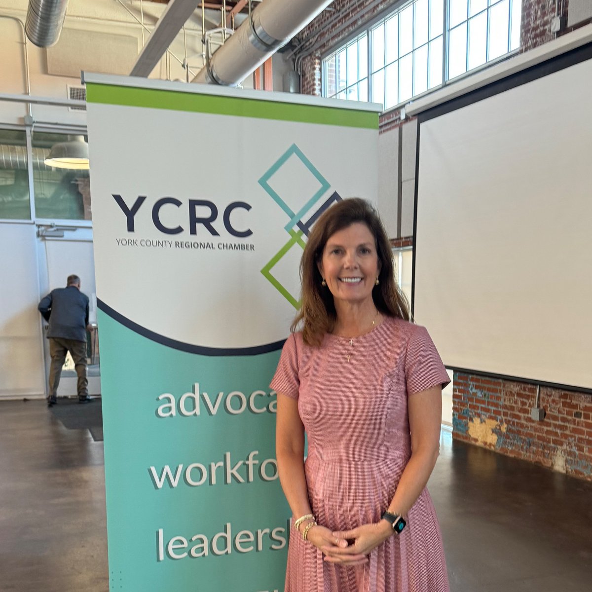 PamelaEvette's tweet photo. Many thanks to YCRC for inviting me to be the keynote speaker at your event focused on education and our #SCWorkforce. S.C. is booming. As both a state leader and businesswoman, I’m committed to making sure our business community has the talent and resources they need to succeed. #AimHigherSC