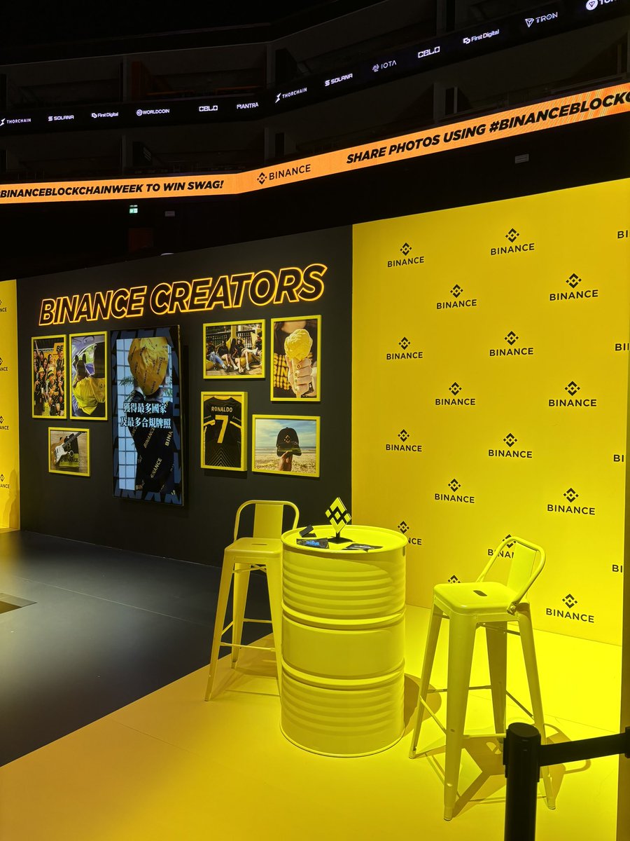 bene_ctb's tweet photo. Some insights from the #BinanceBlockchainWeek 😺

Yellow was the color of the event and the highlight was definitely @cz_binance🔥 https://t.co/83OwxGC2Ev