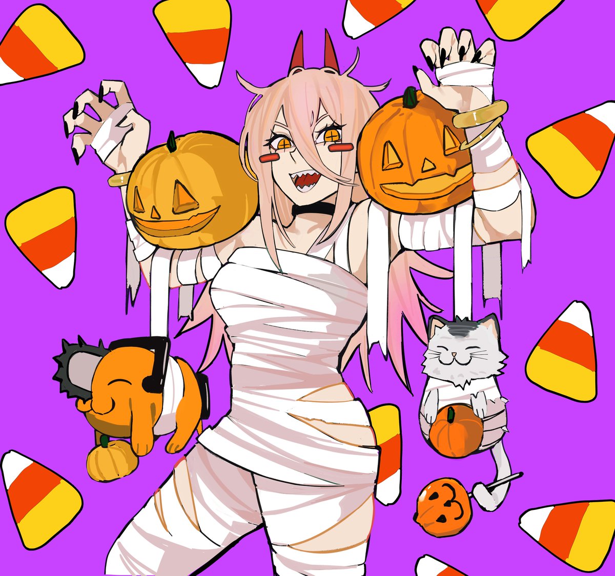 Sailen0's tweet image. Halloween Pumpkin🎃🍭