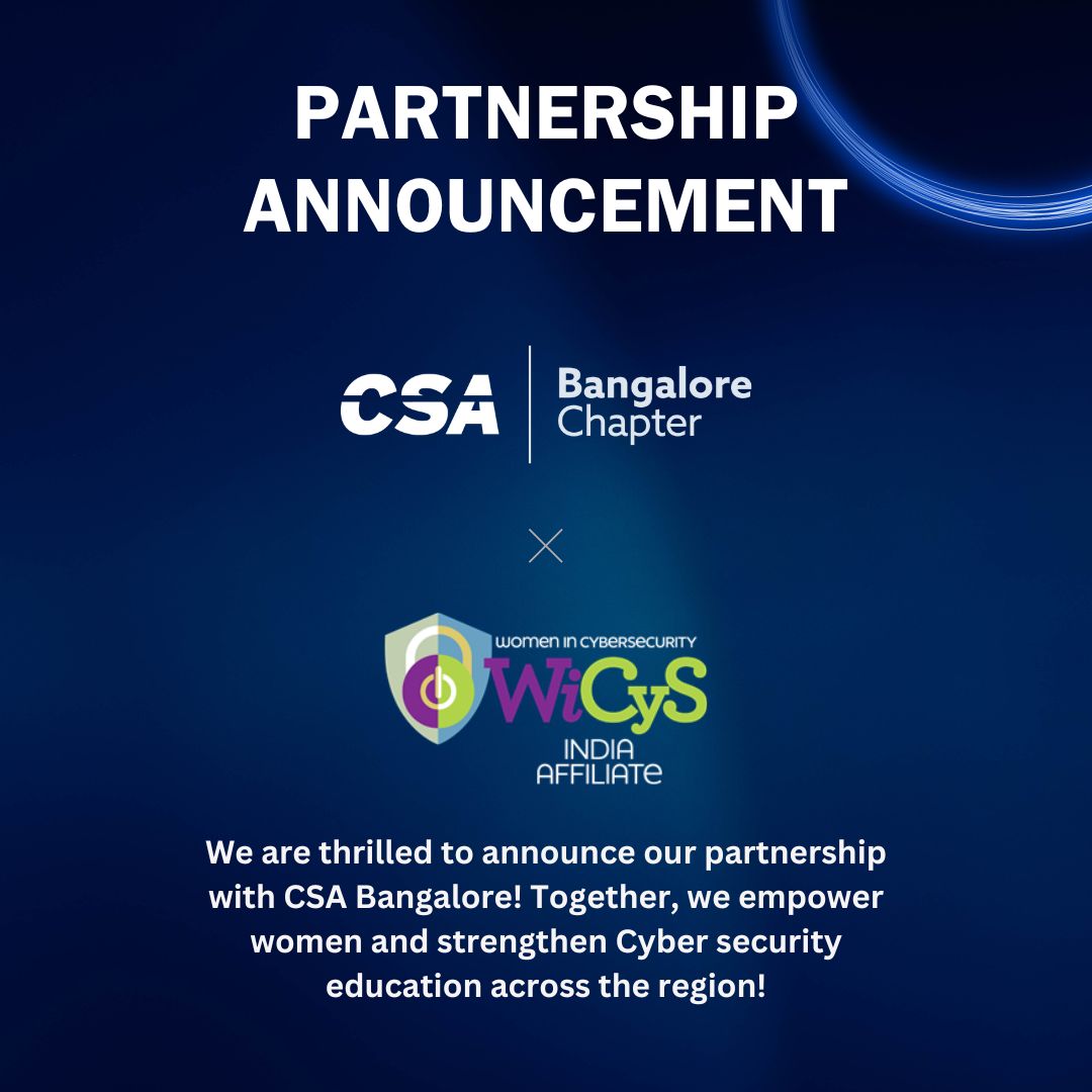 wicysindia's tweet photo. Exciting Partnership : @WiCyS_India x @csabangalore🤝that transforms industries🌐

Breaking barriers in #CloudSecurity &amp; #Cybersecurity!
Our mission: 
🌟 Empower women in cyber 
🔒 Bridge gender gaps 
💡 Create inclusive security community
  
#WomenInCyber #CloudSecurityAlliance https://t.co/BnaCYPlXvE