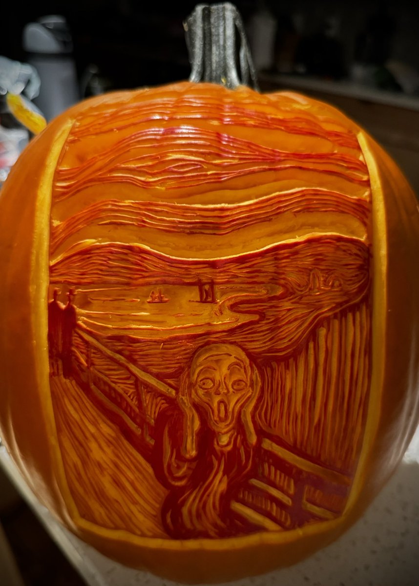 My 2024 pumpkin (or Munchkin?)

Whether you’ll be trick-or-treating with your adorably costumed kiddos, or carving an icon of existential terror into a fruit that will immediately rot on your front porch, or both…Happy Halloween!!! 
#pathology #pumpkincarving