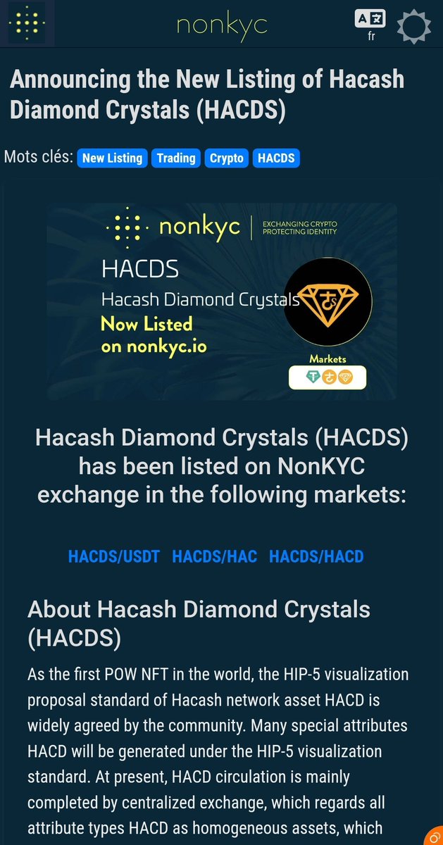 To celebrate the launch of hacds on XEGGEX and Nonkyc DEX, please click likes and forward this twitter, and leave your XEGGEX ID in the comments below to receive an airdrop reward of 1,000,000 hacds. (total 5 billion), The reward event ends till 05 Nov <a href="/xeggex/">XeggeX</a> <a href="/nonkyc_exchange/">NonKyc.io</a>