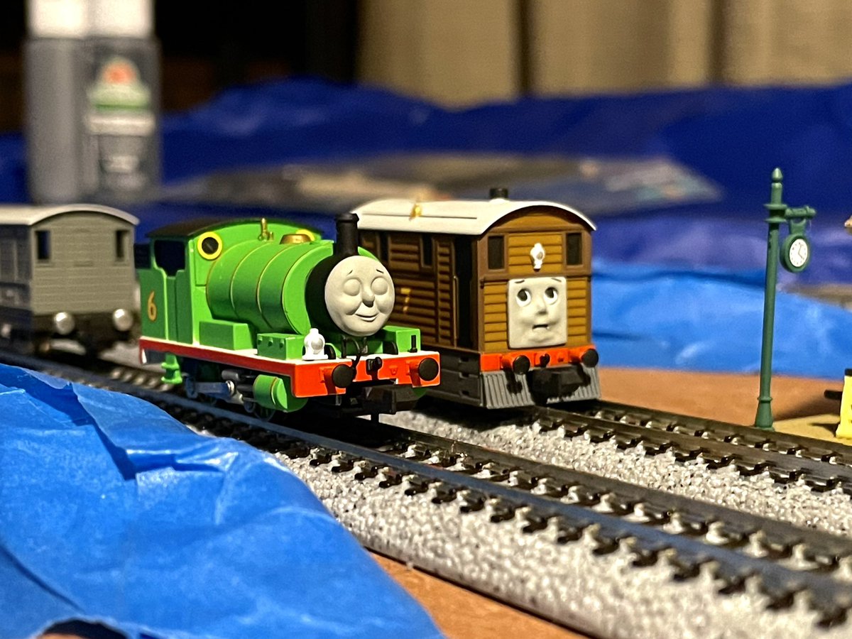 itstrainboy's tweet image. Does his eyes being closed mean I don’t have to paint them so it’s easier? Absolutely. 

Does he look like an adorably smug little bug as a consequence?
Absolutely.