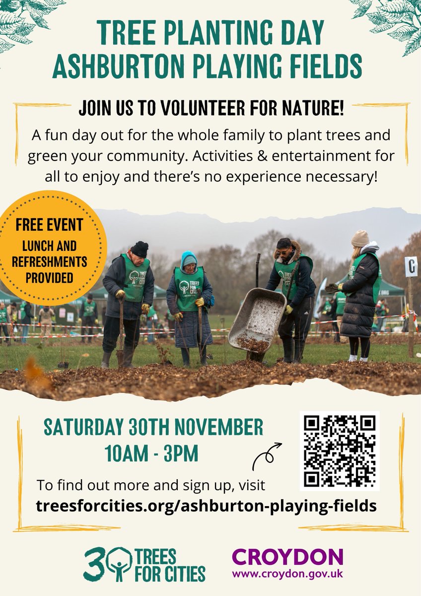Looking forward to attending this event! Thanks to <a href="/TreesforCities/">Trees for Cities</a> #croydon #treeplanting #youngpeople #environment