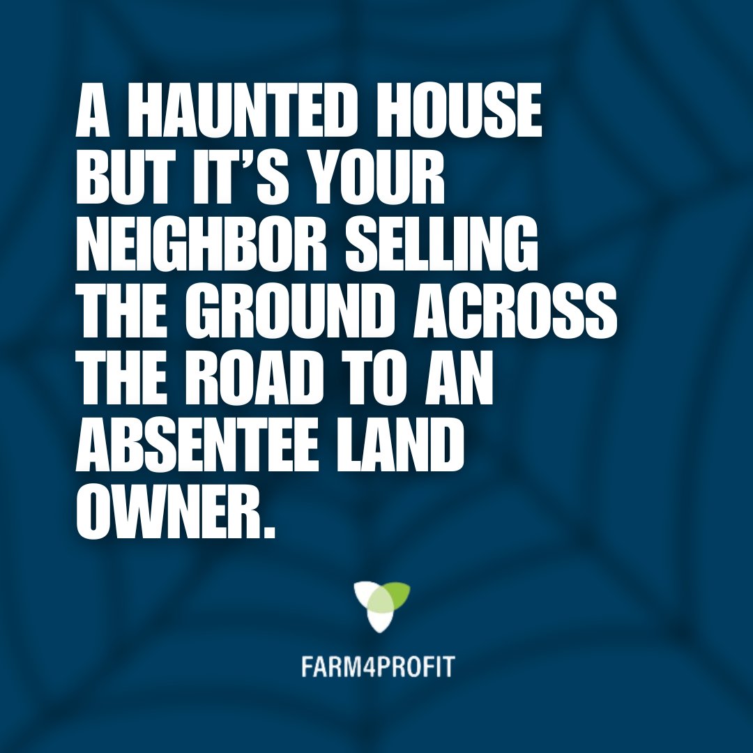 Farm4ProfitLLC's tweet photo. While ghosts and goblins may haunt Halloween, farmers face their own spooky challenges every day!
Catch all our on our other social platforms. ๐ป
#Farm4Profit #CornPrices #Cattle #Hogs #IowaPork #IowaCattle #IowaCorn #Halloween #FarmingFrights #SpookySeason #FarmLife #AgricultureChallenges
