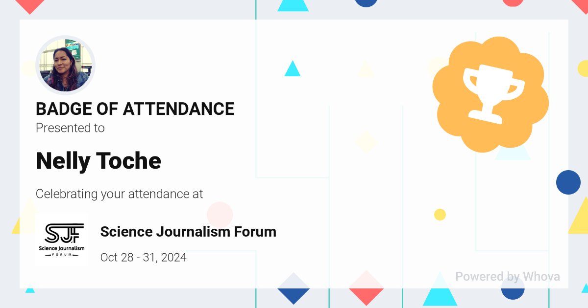 🎉 #SJF24 #ScienceJournalism #SciCommX - via #Whova event app