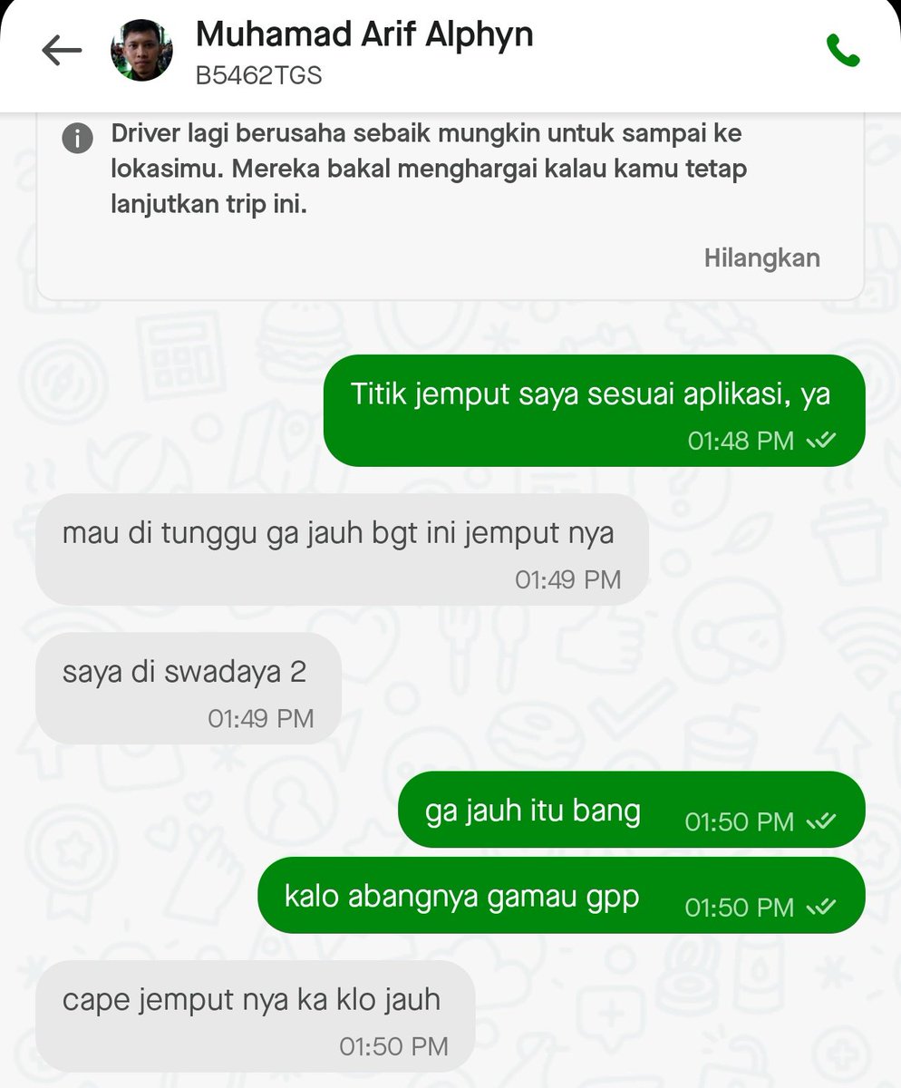 damieassure's tweet photo. wkwk kocak bner @gojekindonesia https://t.co/ybWVYCDn2x