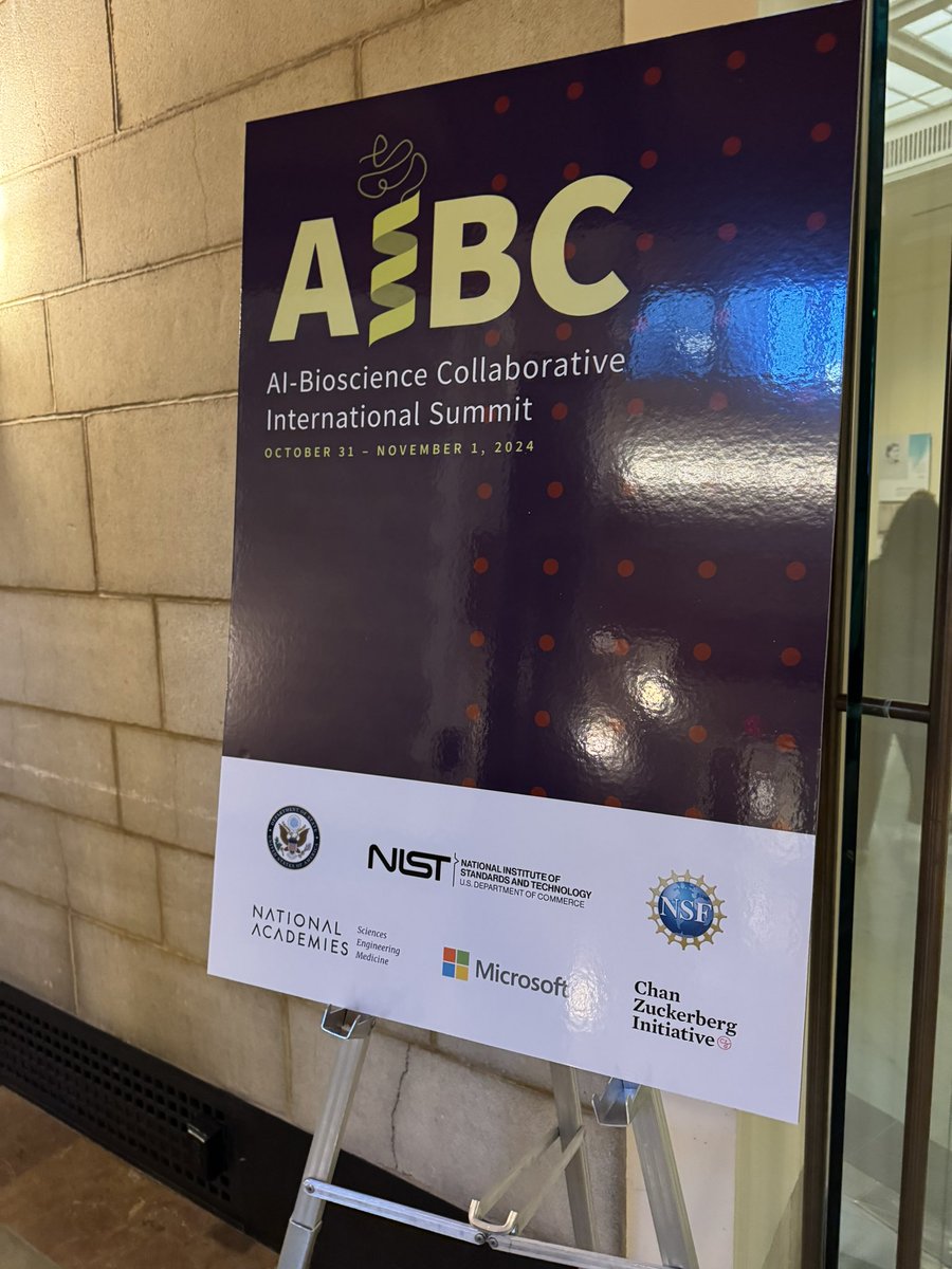 Thrilled to represent <a href="/ISBSIB/">SIB</a> at the AI-Bioscience Collaborative Summit in Washington DC, organized by <a href="/StateDept/">Department of State</a> et al. Great to see a growing recognition of curated biodata’s critical role in AI breakthroughs, exemplified by resources like PDB &amp; <a href="/uniprot/">UniProt</a> enabling AlphaFold. 1/2