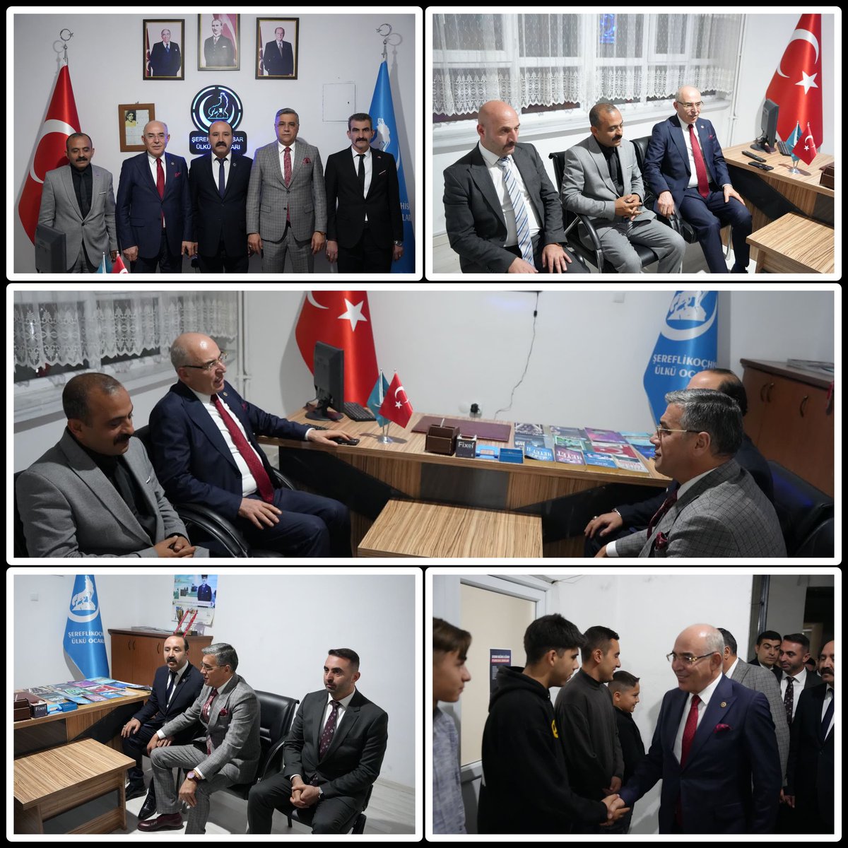 #Şereflikoçhisar
Ankara İl Başkanı'mız Sn. Alparslan Doğan, İl Yönetim Kurulu Üyeleri'miz ile birlikte Şereflikoçhisar Ülkü Ocakları İlçe Başkanlığı'mızı ziyaret ettik. Ülkü Ocakları aklın, ahlakın, adanmışlığın, anıt gibi yükselen millet ve vatan sevdasının kaynağıdır. Var