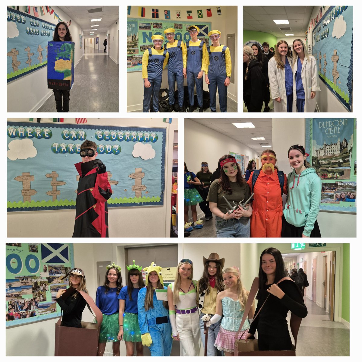 Happy Halloween 🎃 

Our Higher Geographers and Travel &amp; Tourism pupils looked fantastic. 

We were super impressed with Faris who dressed as Climate Change 🌍
