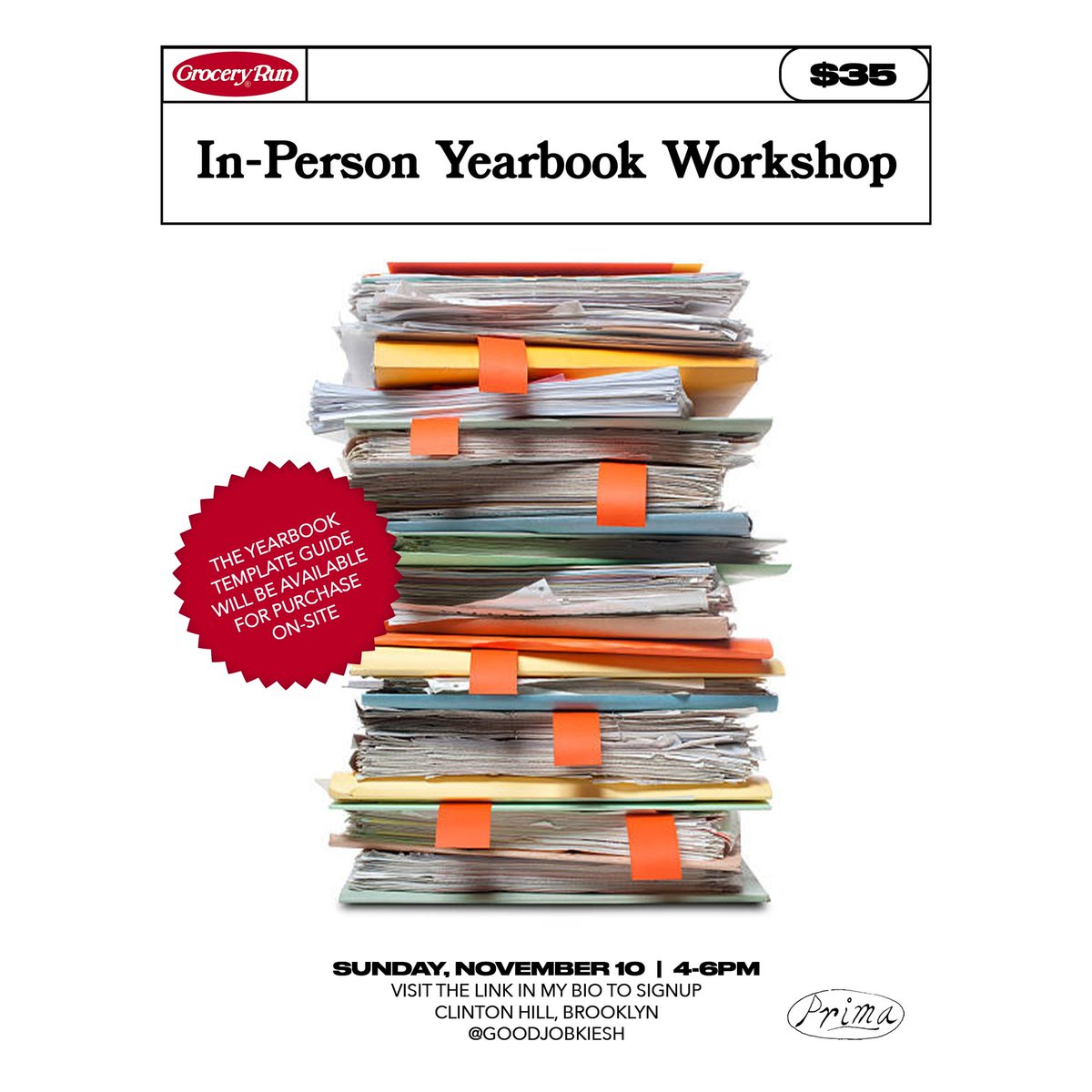 kieshdotwork's tweet image. Hosting an in-person workshop to help folks make their own Year in Review yearbooks! Close out 2024 by putting good use to your camera roll photos.

November 10, 4-6pm
Clinton Hill, BK

partiful.com/e/N8oG9kraX3yQ…