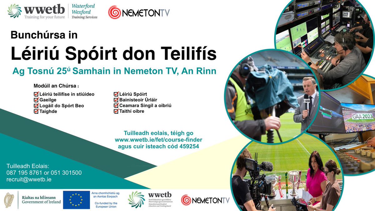 Cúrsa tríú leibhéal eile iontach ar fáil ó <a href="/nemetontv/">NemetonTV</a> i nGaeltacht na nDéise. Scaip an scéal!