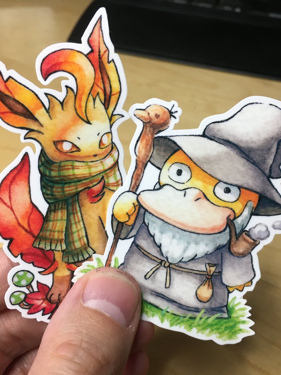 OliverHamlin's tweet photo. Happy Halloween! 🎃 Today is the last day to sign up to my sticker club to nab these vinyl stickers. https://t.co/EccsKmPQcn