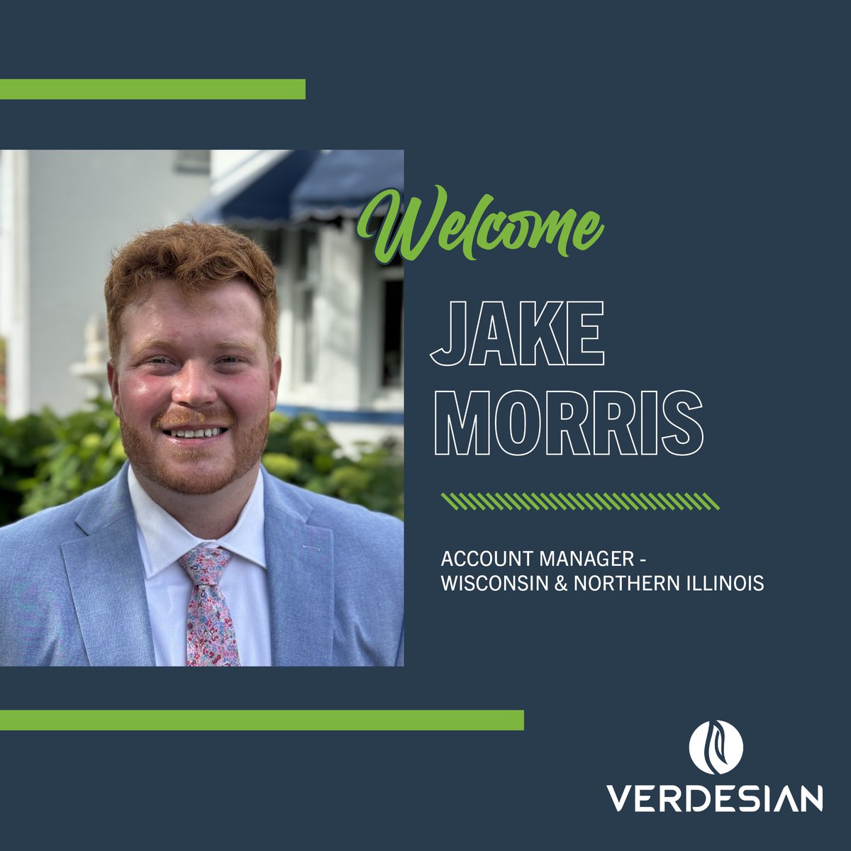 Please join me in welcoming Jake Morris to Verdesian Life Sciences Team! We're excited to bring him on board as the Account Manager for Wisconsin &amp; Northern Illinois.