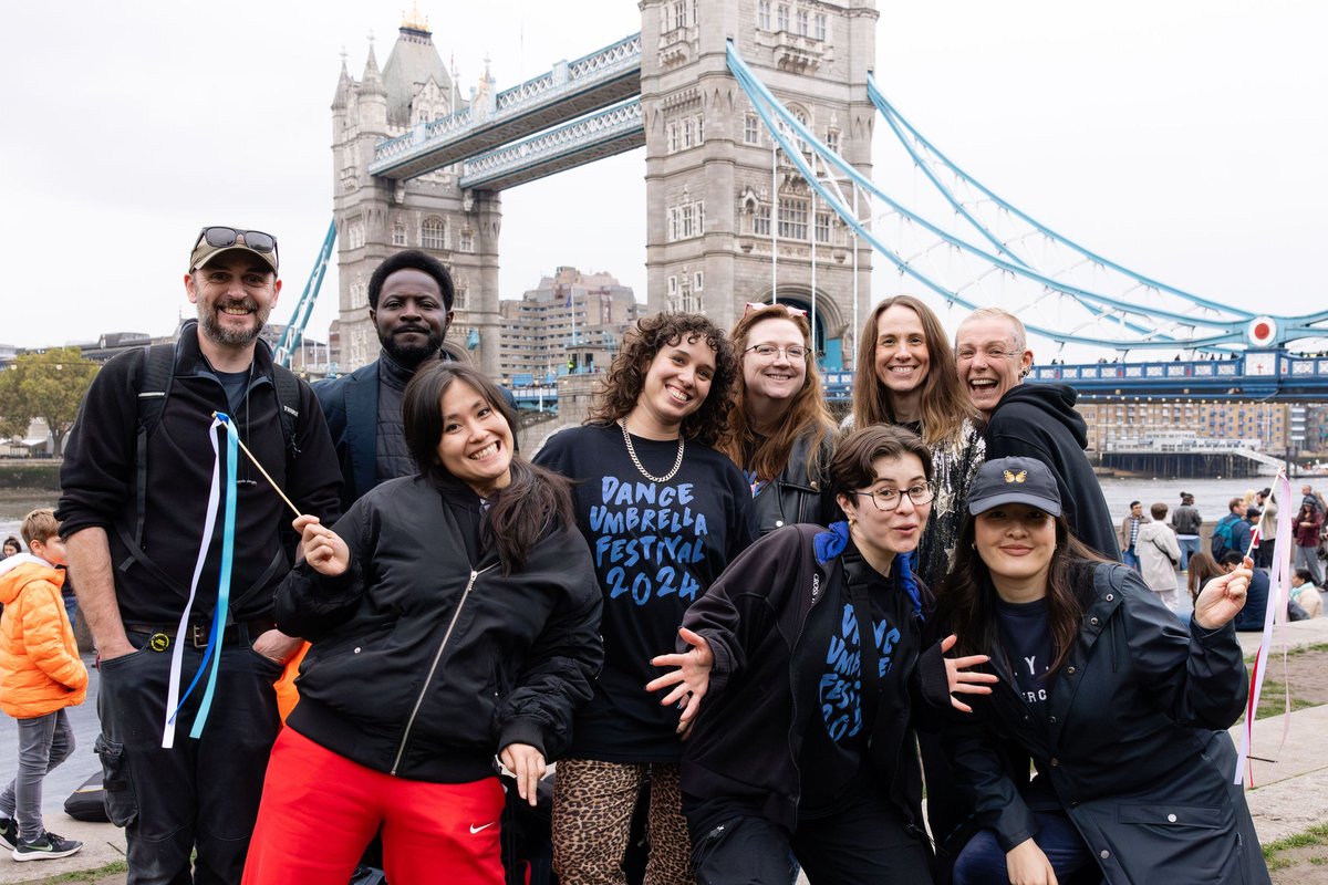 Dance Umbrella Festival 2024, that’s a wrap 🫡

Thank you to everyone who made this festival possible, and who joined us from across London &amp; online to celebrate trailblazing dance this October ❤️

📸 Just some of the DU Team in front of Tower Bridge, credit Roswitha Chesher!