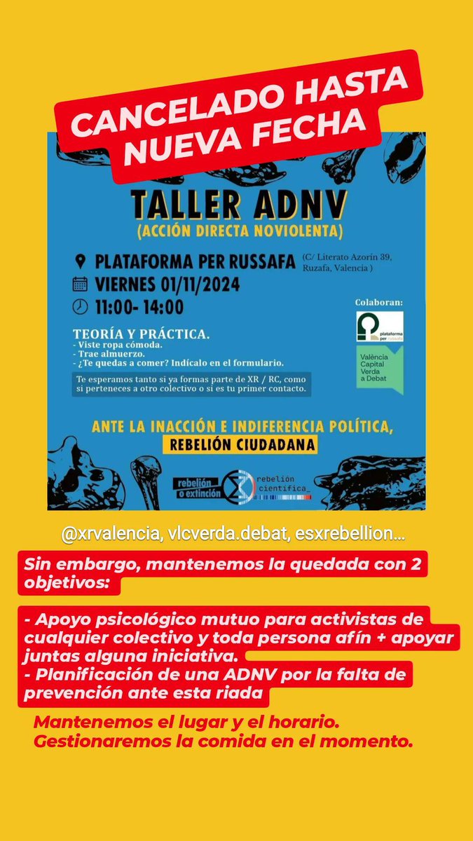 Extinction Rebellion València (@xrvalencia1) on Twitter photo 