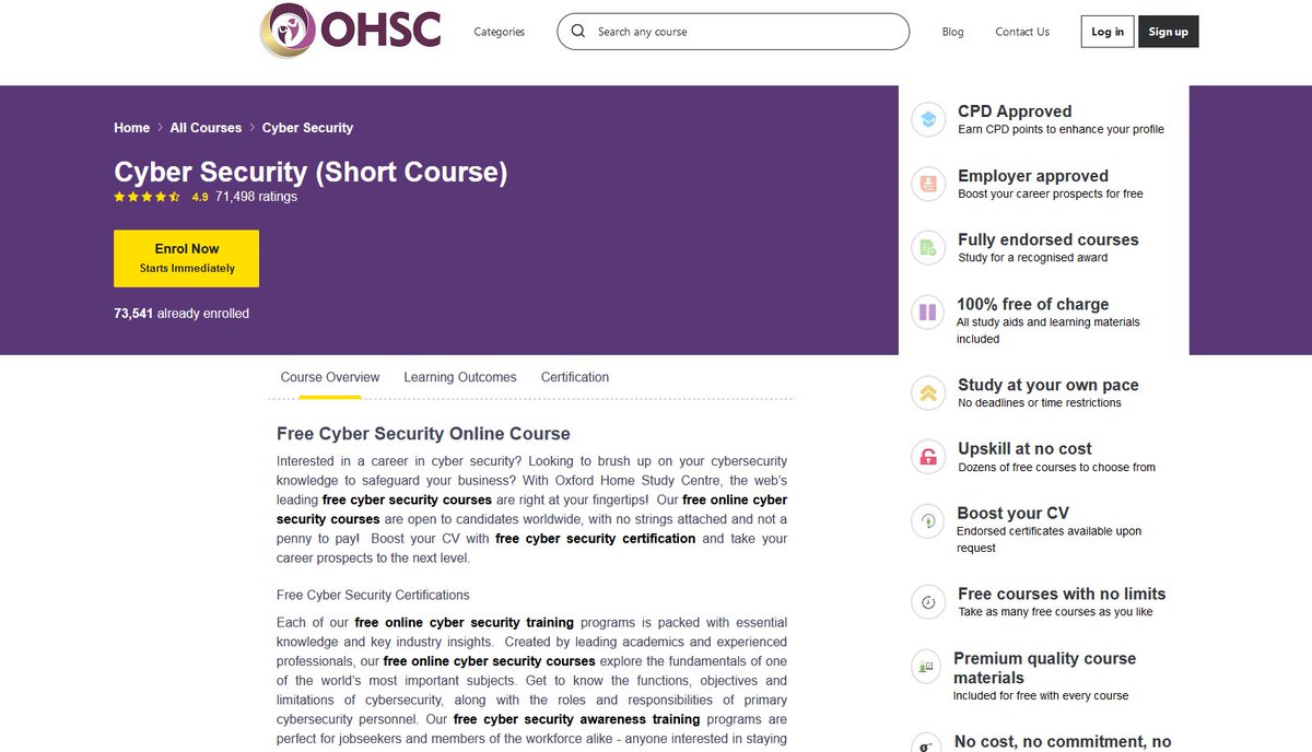KafedraMI's tweet photo. ✨Cyber Security - Short Course (Oxford Home Study)
-Курс заснований на програмі одного зі найкращих університетів Великобританії
-Сертифікат допоможе в пошуці роботи закордоном https://t.co/hK9A0kpDV1
