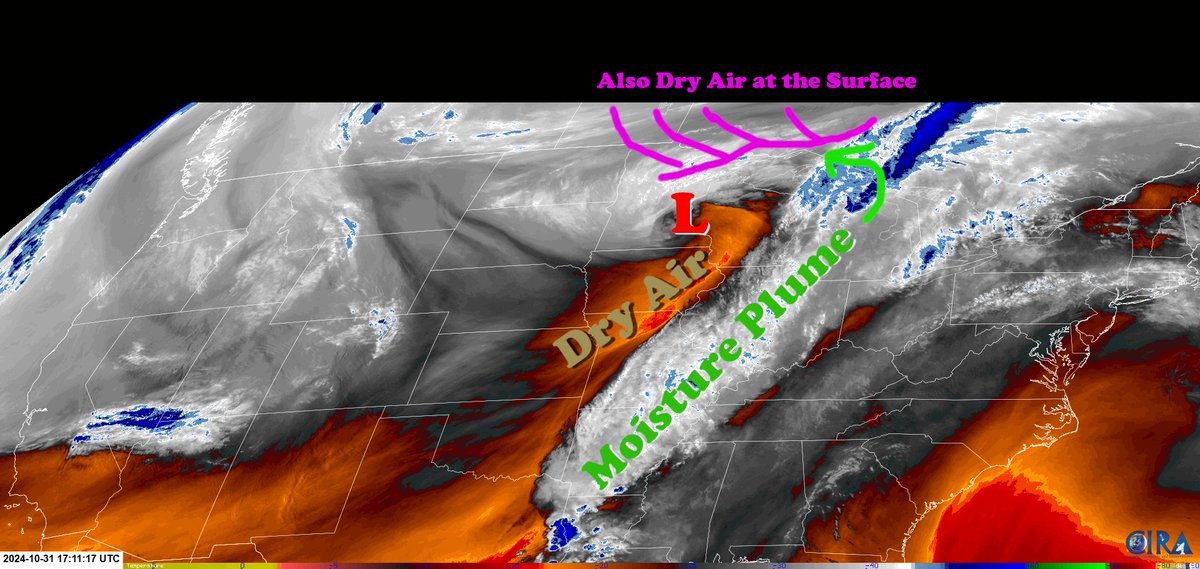 NWSduluth's tweet photo. Almost a textbook example of a synoptic weather system with a conveyor belt of moisture and dry air intrusion from the mature low pressure which is centered over the Twin Cities. https://t.co/BSKRC1JDdW