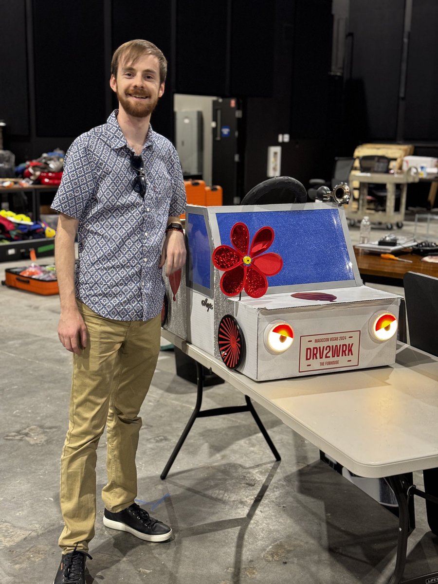 ZendikarNPS's tweet photo. I can now share with you that I created Mark Rosewater��s clown car for Game Knights Live Las Vegas! It was challenging and put my cosplay crafting skills to the test! So happy to see how it all turned out! https://t.co/0WvW00BHVM