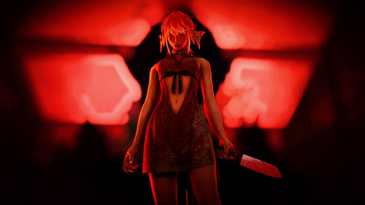 TaimiMiri's tweet photo. And now for something unexpected... Happy Halloween 🔪 https://t.co/IsNNEfCMj3