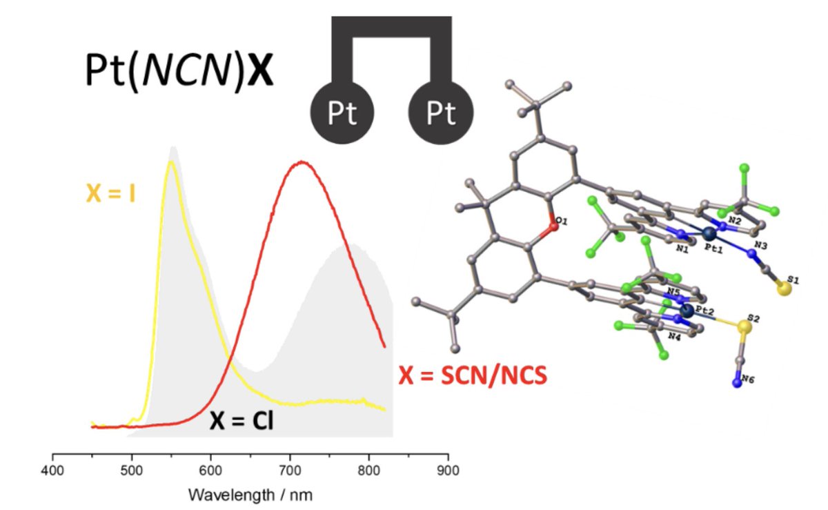 Rebecca Salthouse (@rebecca_salty) on Twitter photo My first joint corresponding author paper has landed in <a href="/NewJChem/">New Journal of Chemistry</a> 🌟🥳 read about how we favour intramolecular interactions with SCN substitution in dinuclear “tweezer” Pt(II) complexes for NIR emission 🚨 <a href="/DikovaYana/">Yana Dikova</a> <a href="/DurhamChemistry/">Durham Chemistry</a> <a href="/m_k_etherington/">Marc Kenneth Etherington</a>
pubs.rsc.org/en/content/art… My first joint corresponding author paper has landed in <a href="/NewJChem/">New Journal of Chemistry</a> 🌟🥳 read about how we favour intramolecular interactions with SCN substitution in dinuclear “tweezer” Pt(II) complexes for NIR emission 🚨 <a href="/DikovaYana/">Yana Dikova</a> <a href="/DurhamChemistry/">Durham Chemistry</a> <a href="/m_k_etherington/">Marc Kenneth Etherington</a>
pubs.rsc.org/en/content/art…