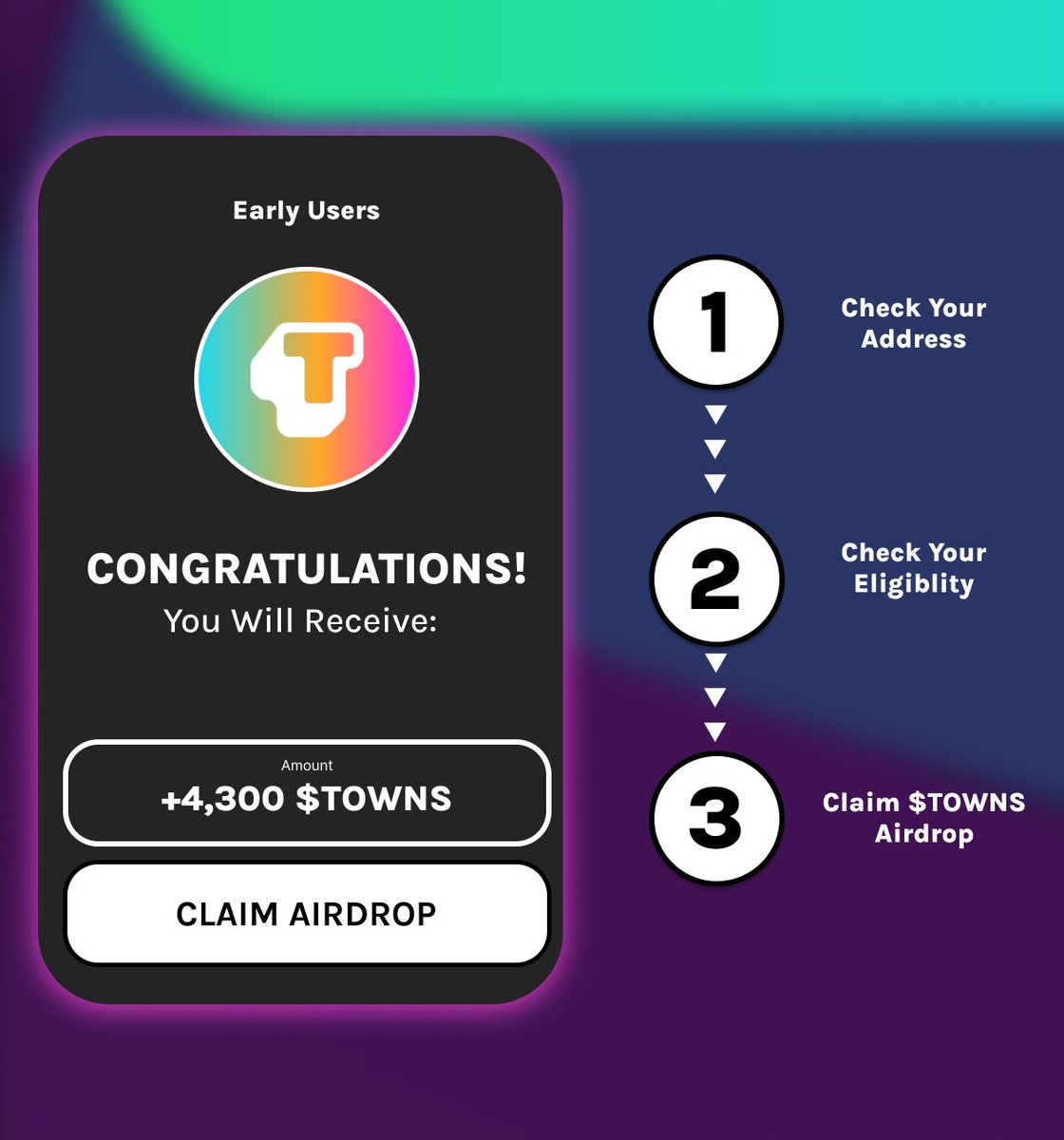 Bitc0inHustler's tweet photo. $TOWNS Airdrop is set to be HUGE!

Cost: FREE.
Time: 5 Minutes.
Potential: $3k+

Dive into the step-by-step video guide 🧵👇 https://t.co/veAsj48PsD