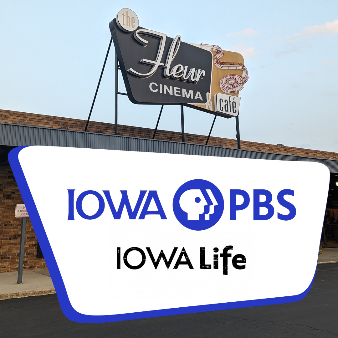 FleurCinema's tweet photo. Get to know Iowa! We are thrilled to be partnering with @IowaPBS to bring you short stories about this place we call home. Beginning this Friday, November 1, we will be airing short segments of Iowa Life before your feature at the Fleur. https://t.co/228QNtZPtF